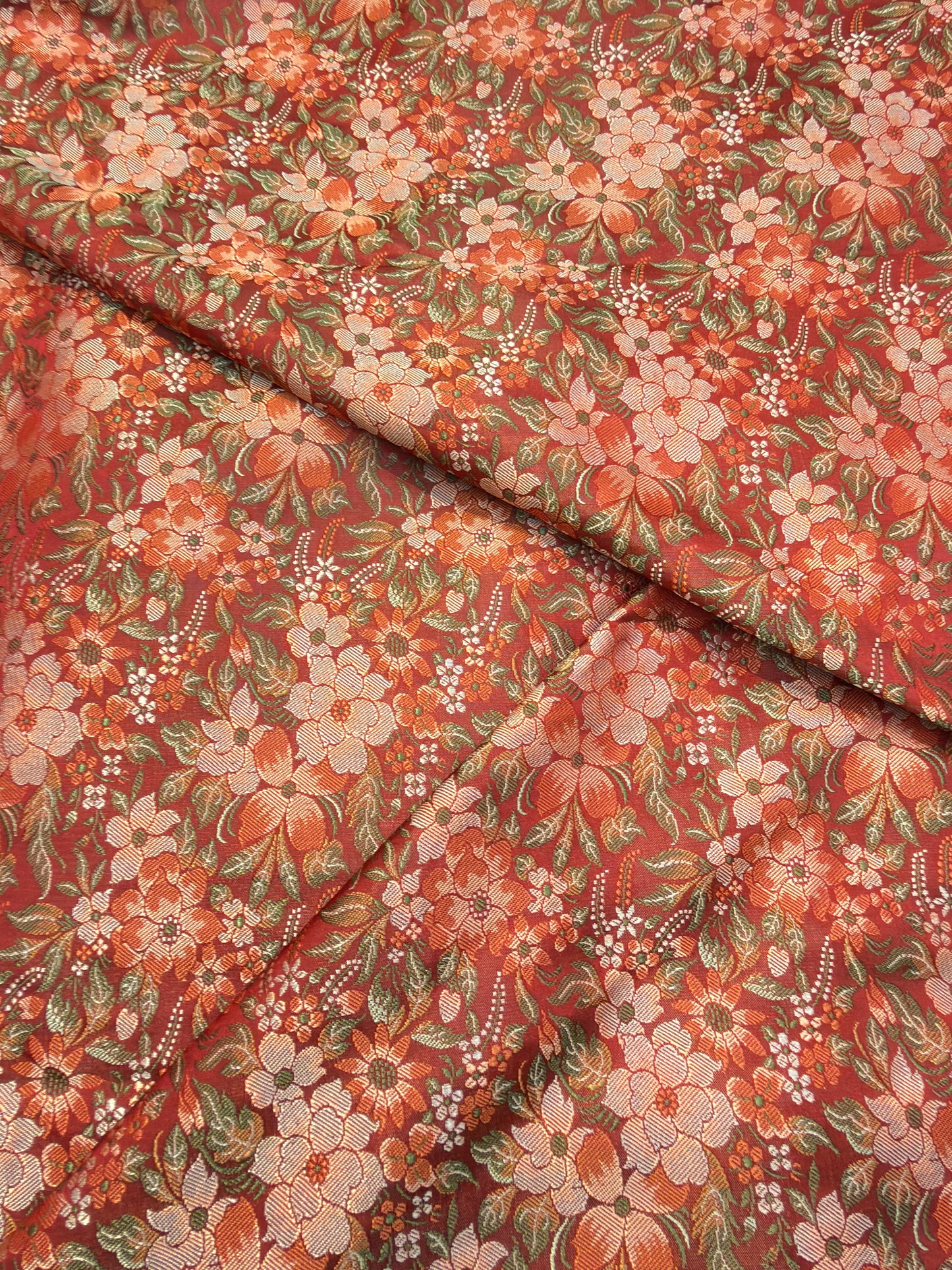 Semi Banarasi Tanchoi Silk Fabrics