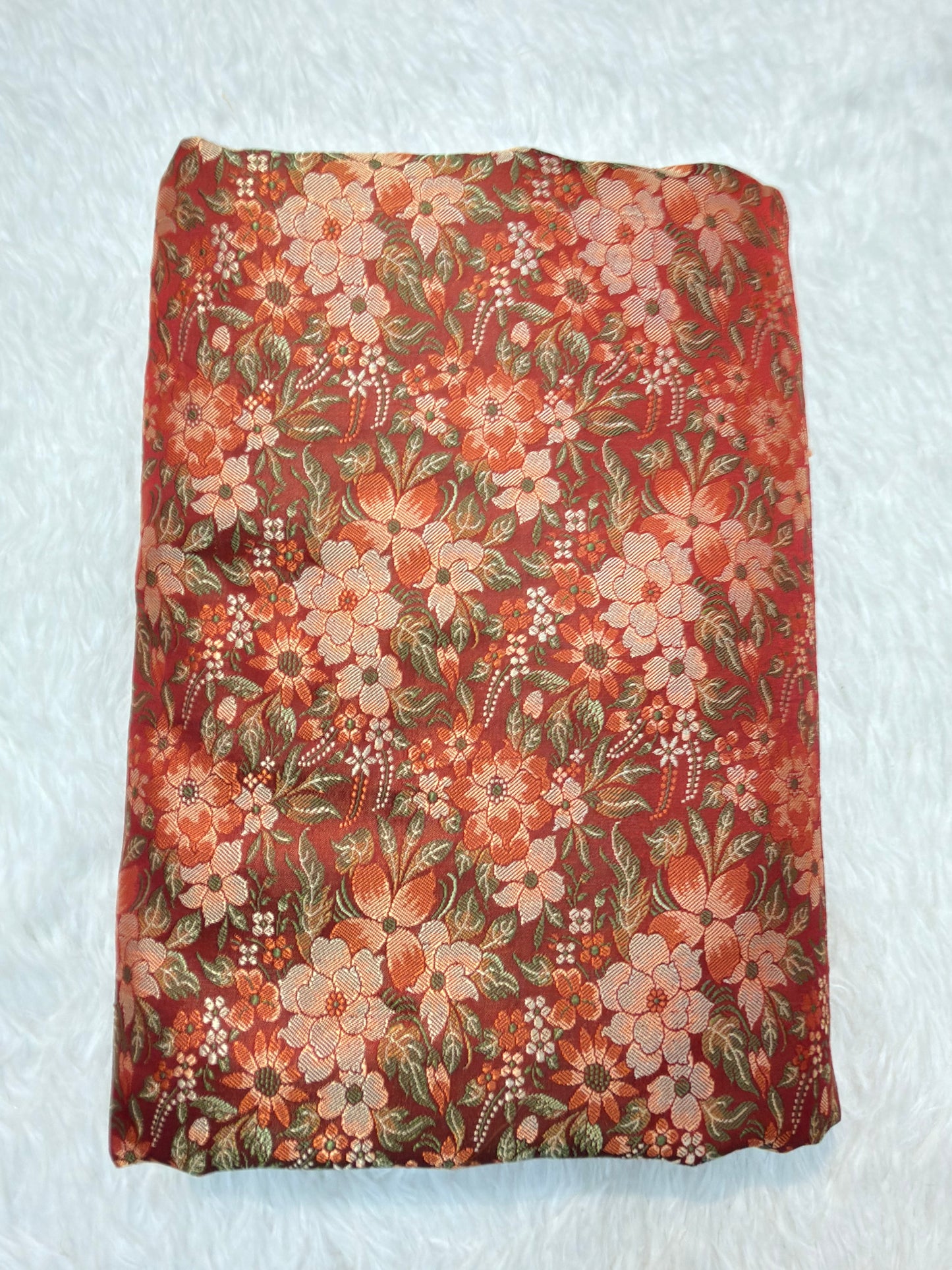 Semi Banarasi Tanchoi Silk Fabrics