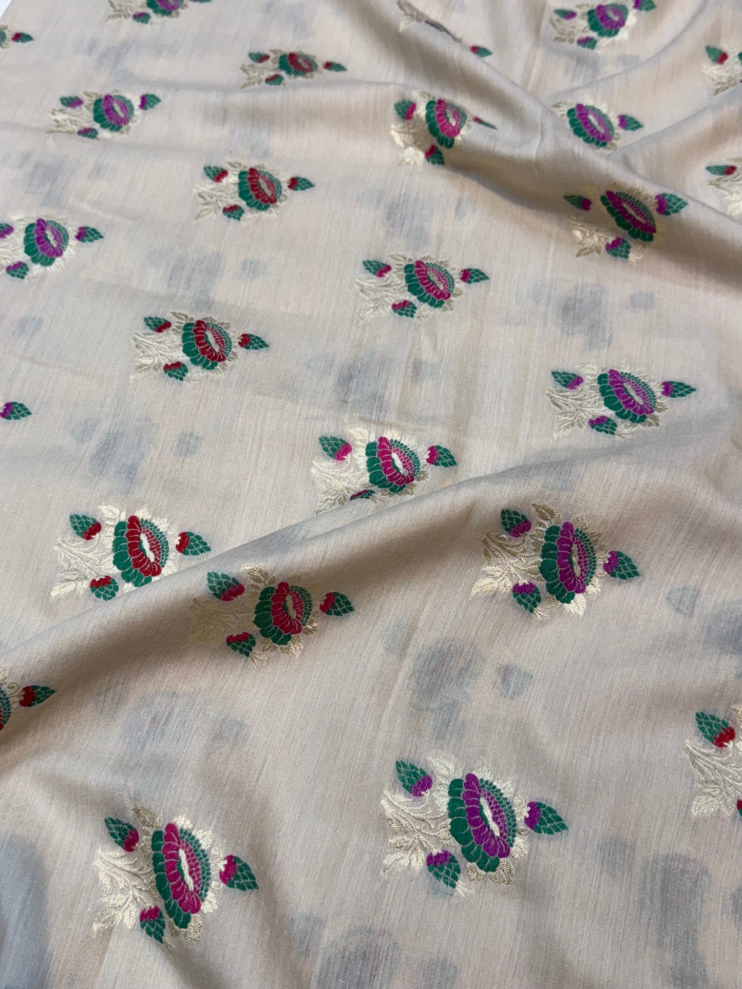 Pure Munga Silk Tilfi Booti Fabrics