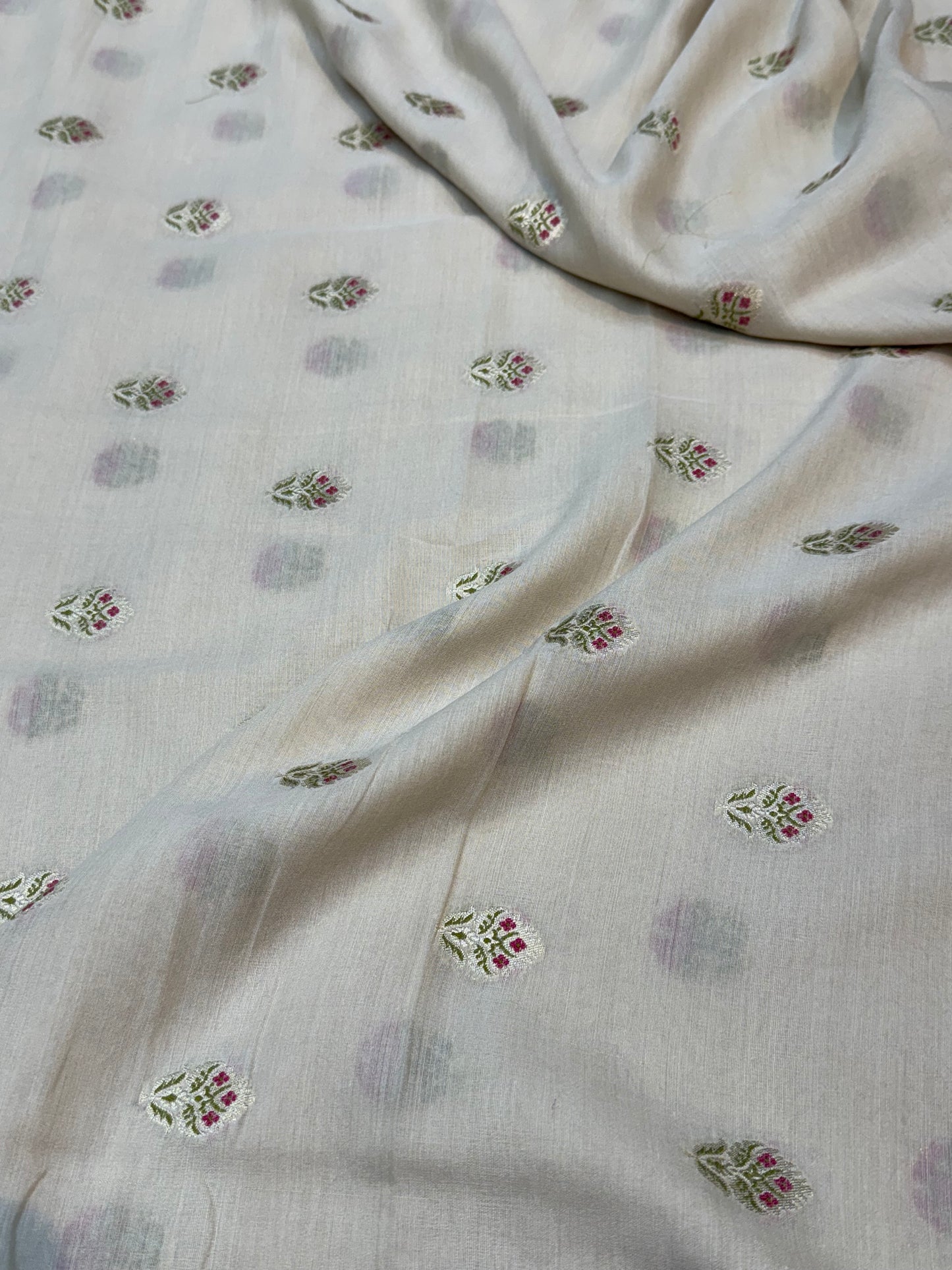 Pure Munga Silk Tilfi Booti Fabrics