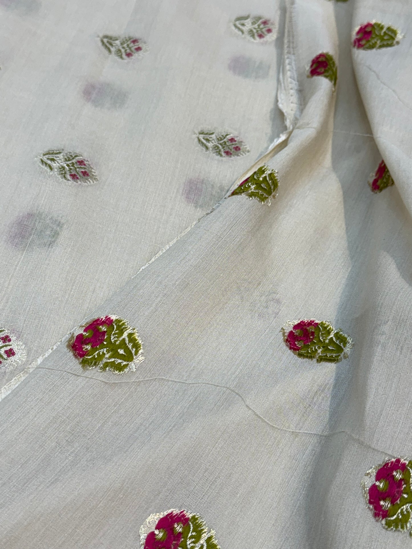 Pure Munga Silk Tilfi Booti Fabrics