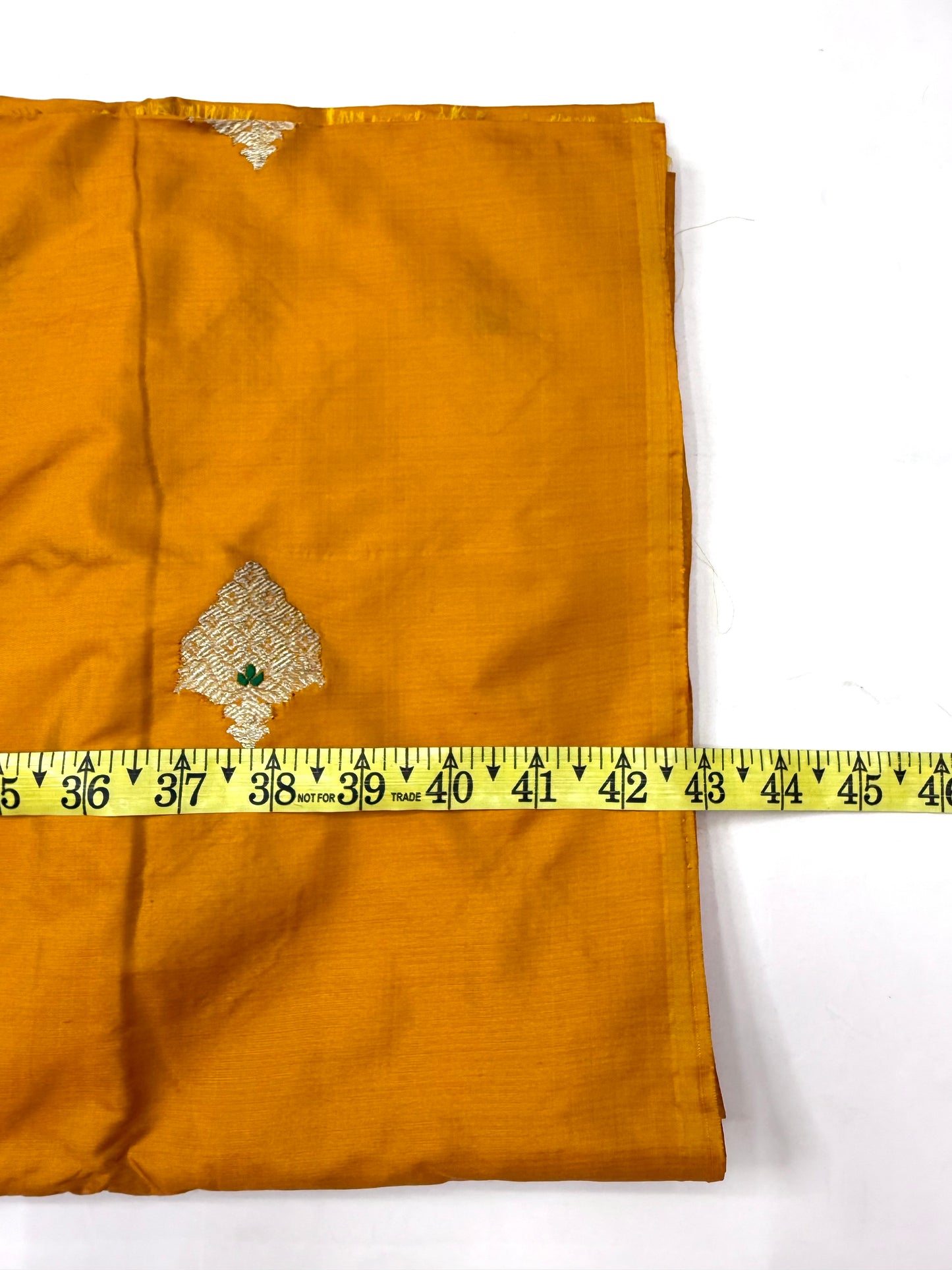 Handwoven Mustard Yellow Color Katan Silk Fabrics