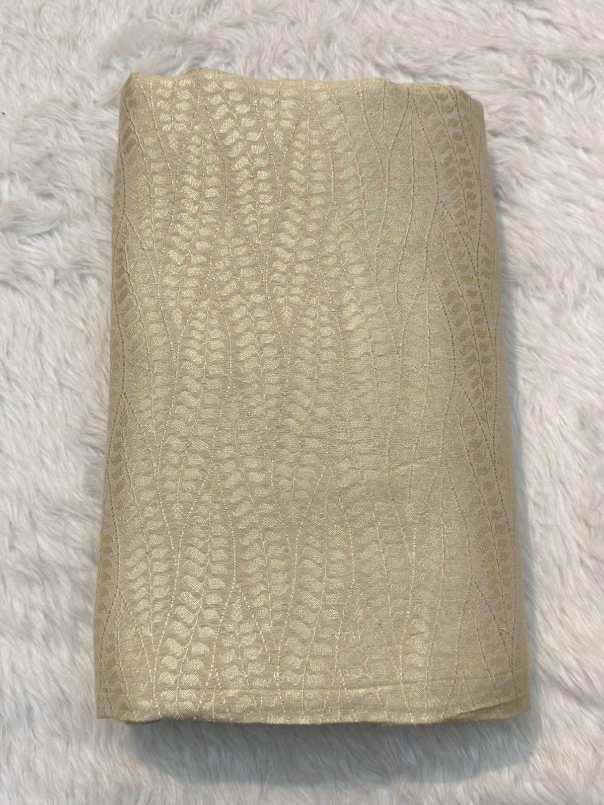 Ivory Colour Pure Munga Silk Fabrics