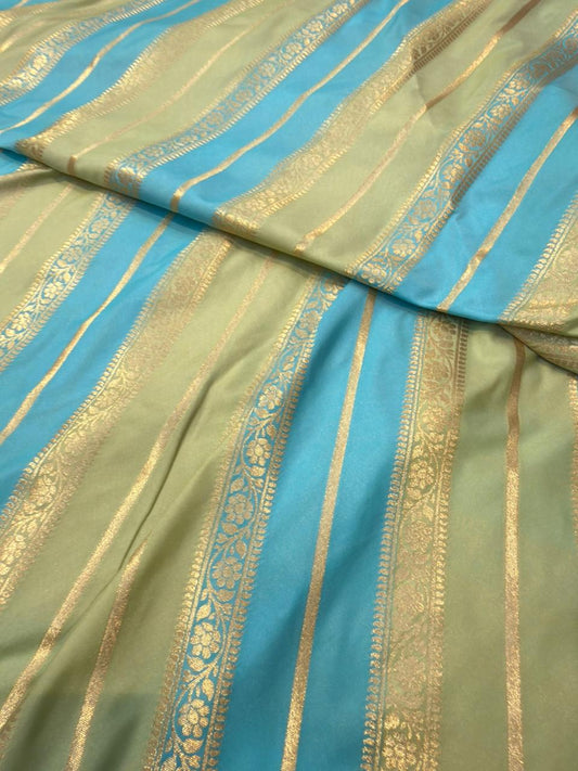 Banarasi Rangkat Polyster Silk Fabrics