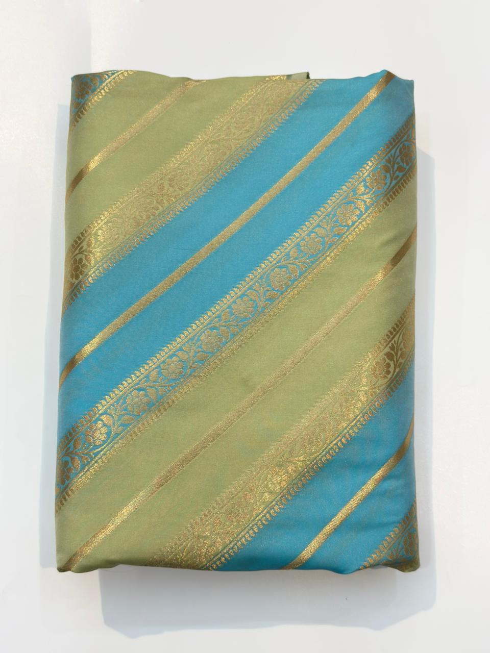 Banarasi Rangkat Polyster Silk Fabrics