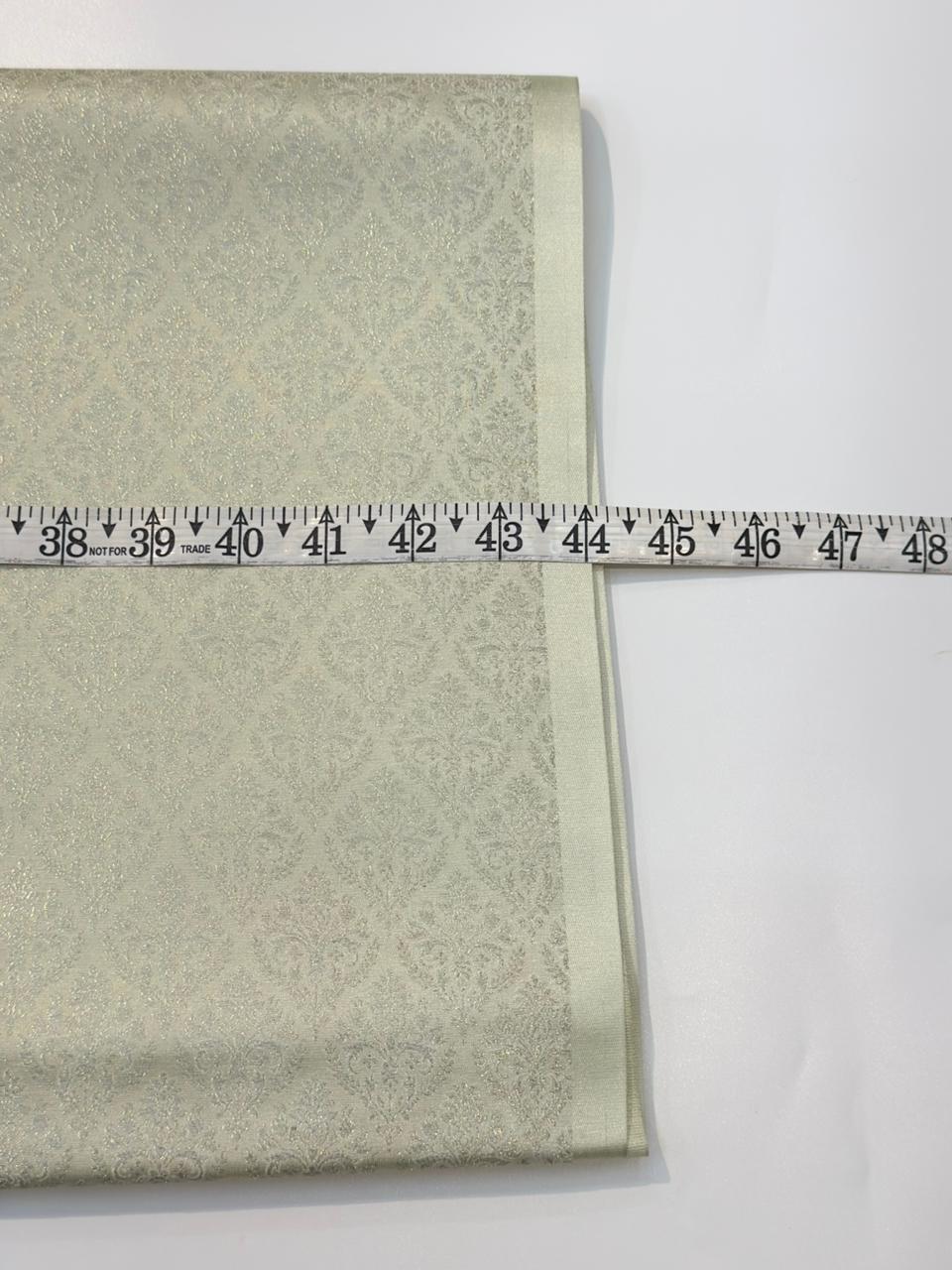 Ivory Colour Blended Brocade Fabrics