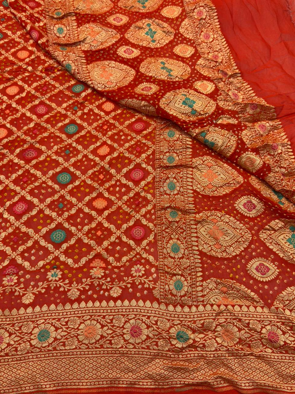 Orange Colour Chiffon Dupatta