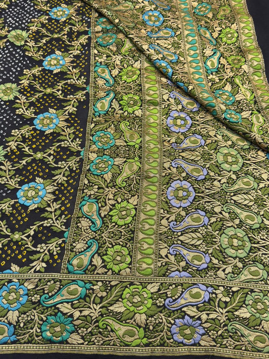 Black Colour Chiffon Dupatta