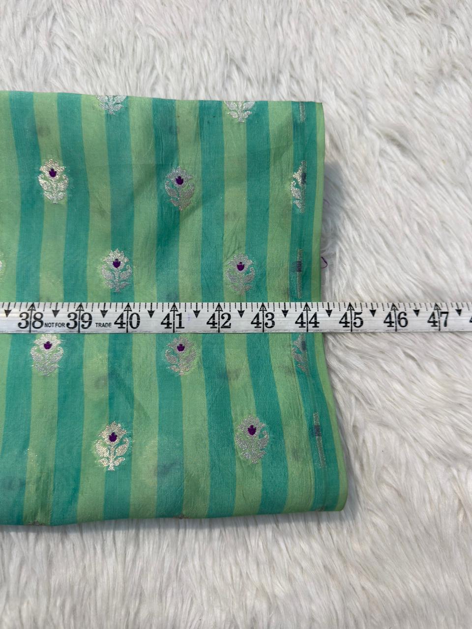 Green Colour Katan Silk Fabrics