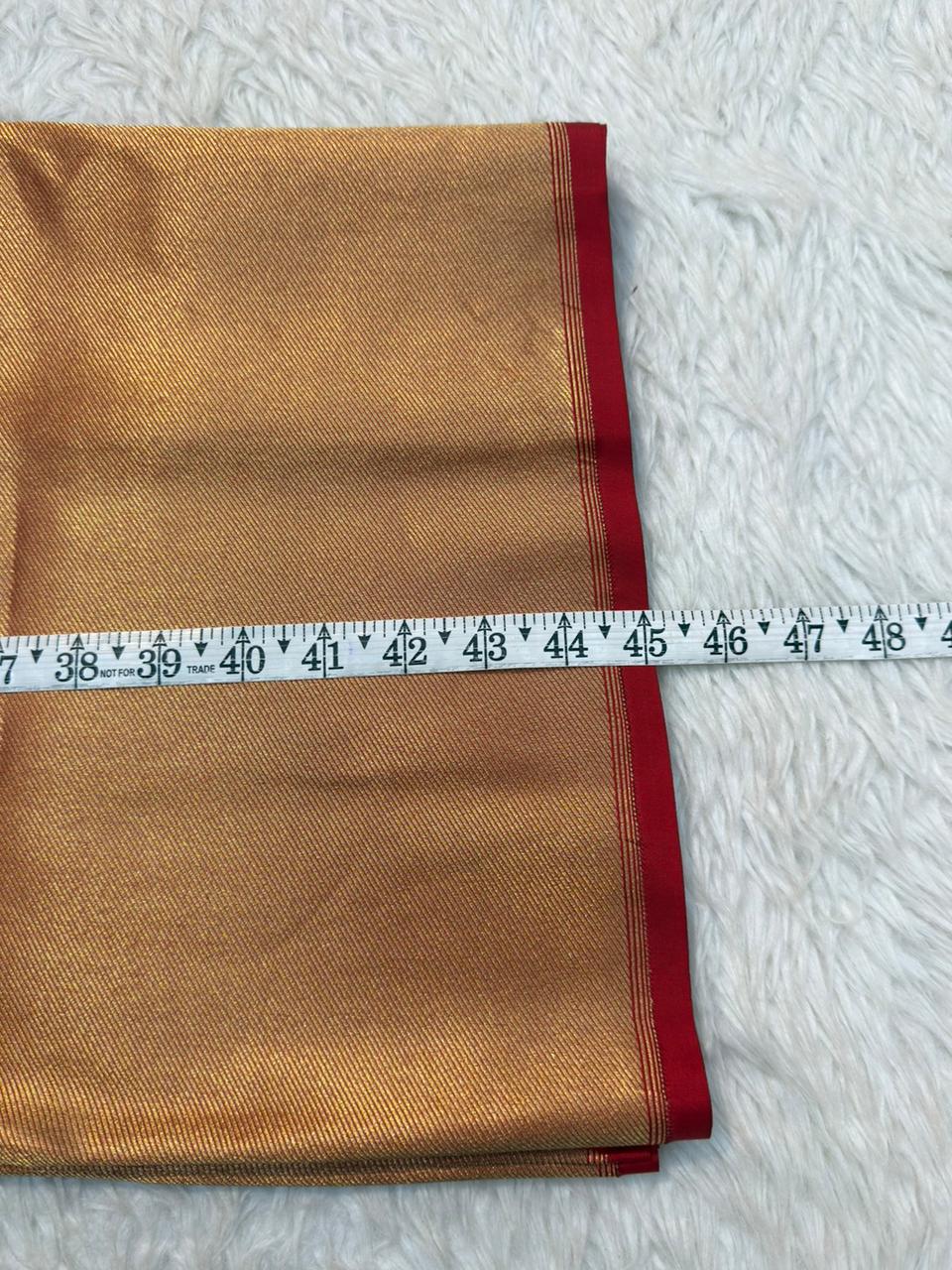 Pure Banarasi Brocade Red Colour Fabrics