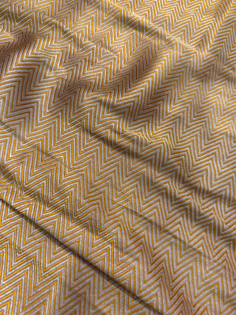 Pure Banarasi Brocade Mauve Colour Fabrics