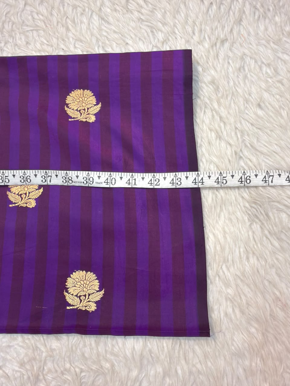 Handwoven Purple Colour Katan Silk Fabrics