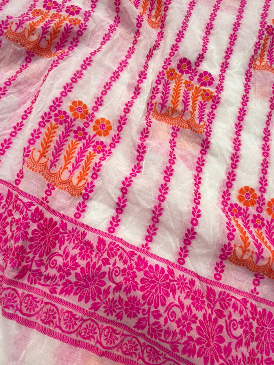 Off White Colour Chanderi Silk Suit Set