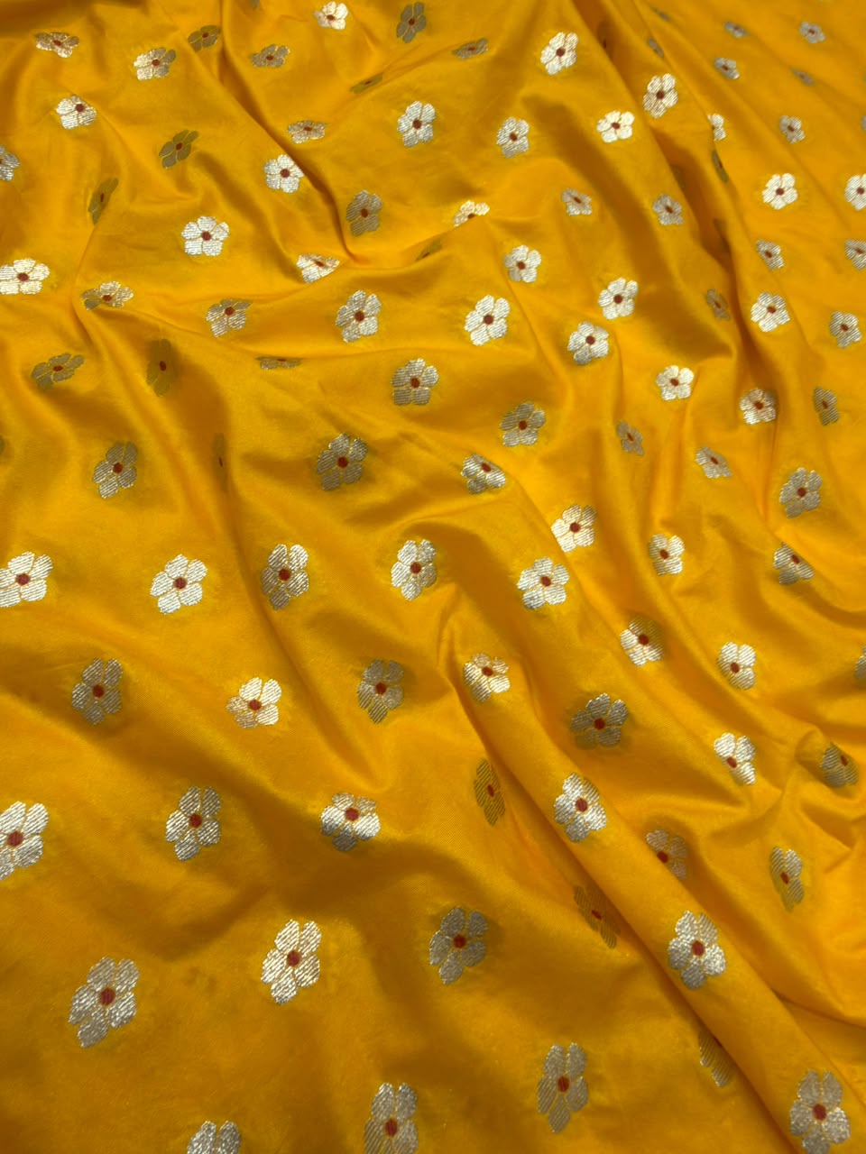 Yellow Colour  Katan Silk Suit Set