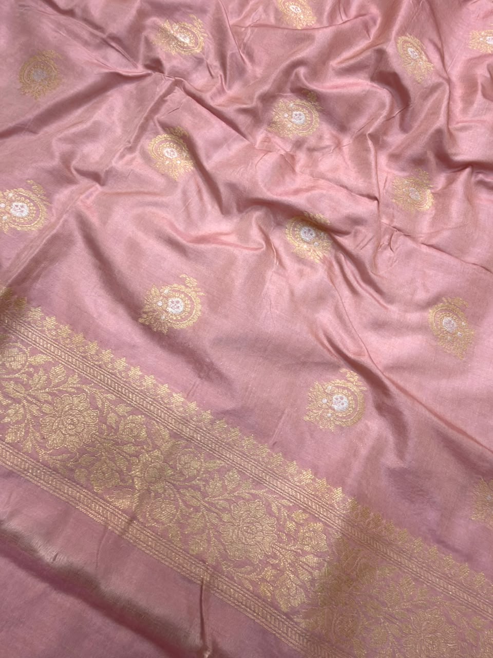 Pure Katan Silk Lilac Colour Suit Set