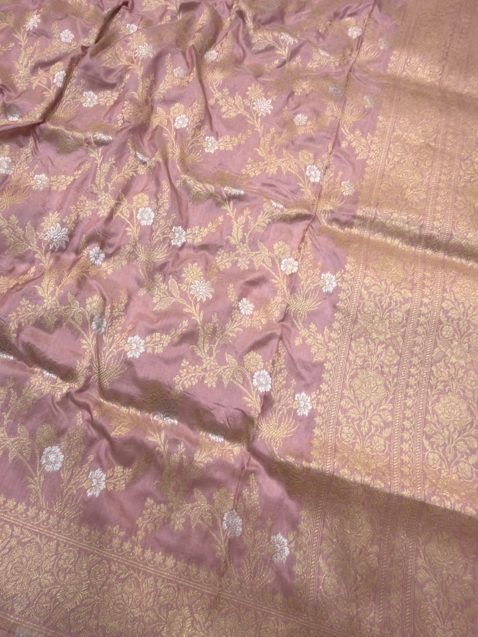 Pure Katan Silk Lilac Colour Suit Set