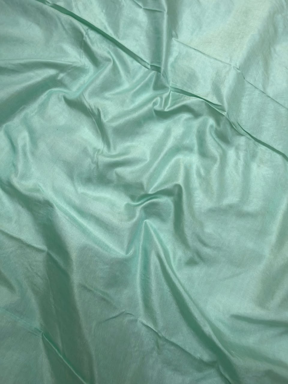 Pure Katan Silk Ocean Green Colour Suit Set