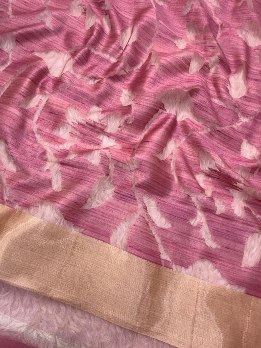 Pure Matka Silk Onion Pink Colour Suit Set