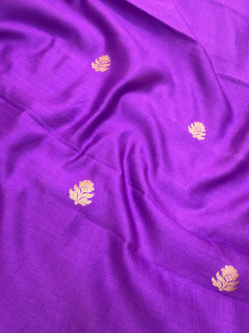 Pure Chinya Silk Purple Colour Suit Set