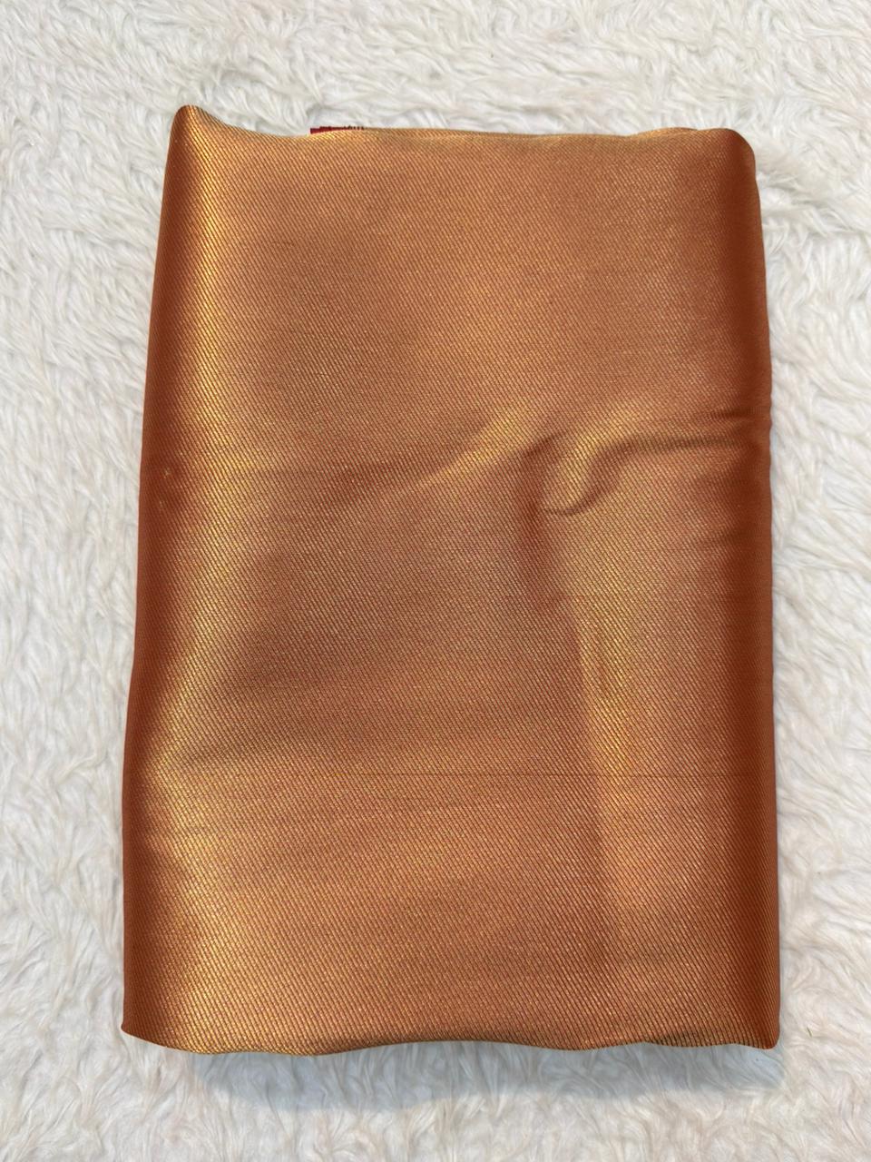 Pure Banarasi Brocade Red Colour Fabrics
