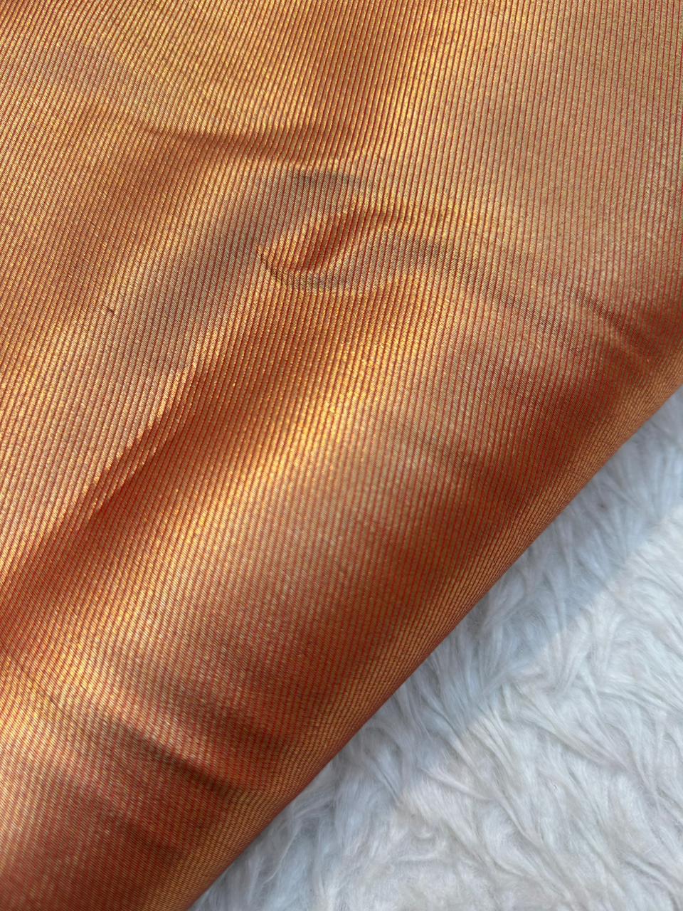 Pure Banarasi Brocade Red Colour Fabrics